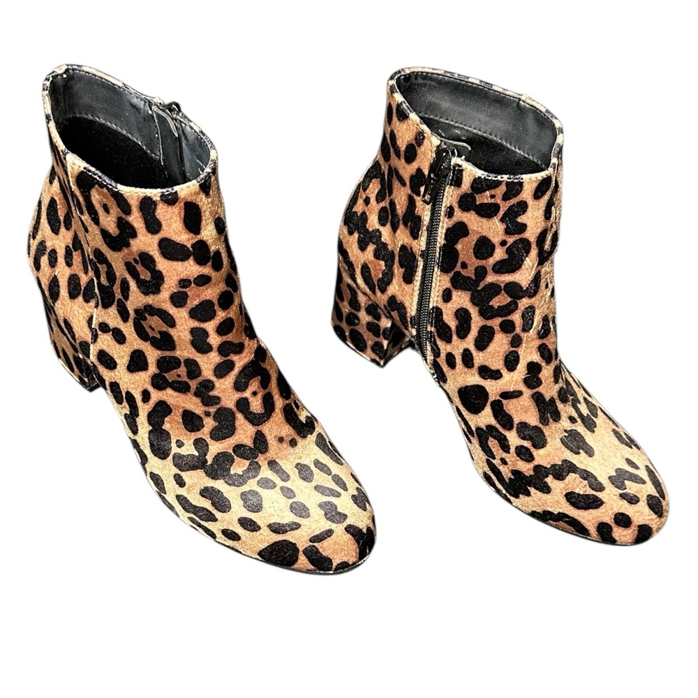 Leopard Print Ankle Boots